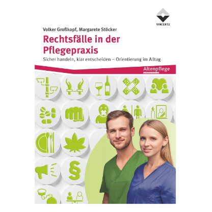 Buchcover Rechtsfälle in der Pflegepraxis